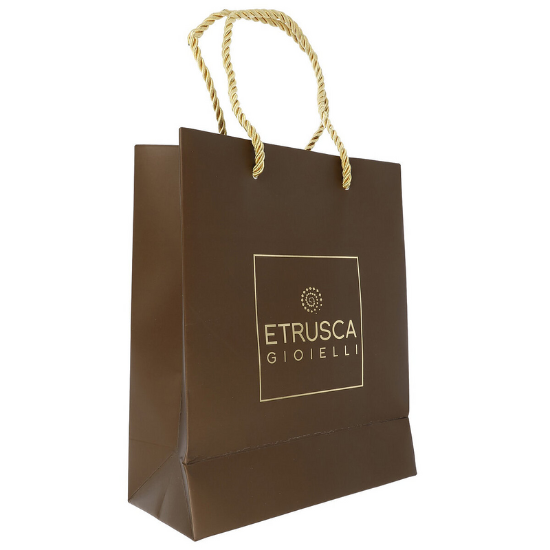 Etrusca Gioielli Geschenktüte – Braun – 22 x 18 x 8 cm