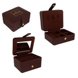 Etrusca Gioielli jewelery box - Brown imitation leather - 155x90x55