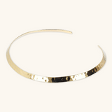 Thin Hammered Choker Necklace