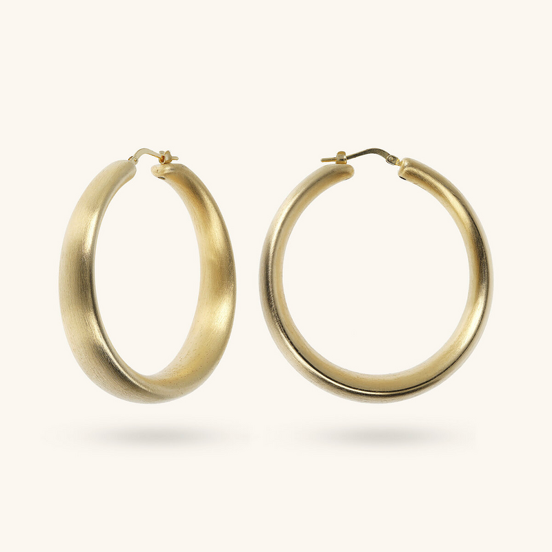 Satin Hoop Earrings