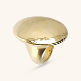 Hammered Chevalier Ring Oval Shape
