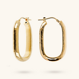 Hammered Elongated Earrings