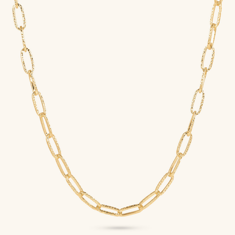 Hammered Chain Necklace