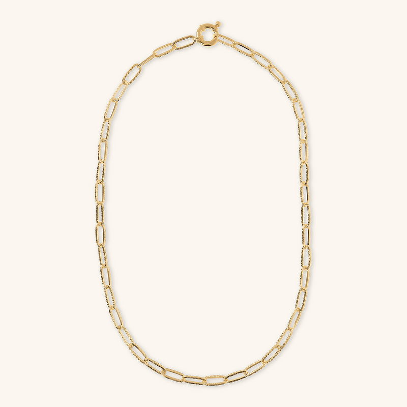 Hammered Chain Necklace