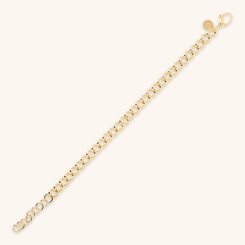 Curb Chain Bracelet Polished Surface
