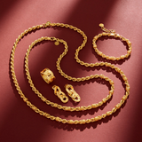 Rope Chain Necklace with Rondelle