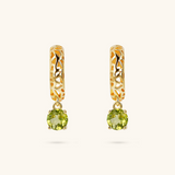 925 Sterling Silver Pendant Earrings with Natural Stone