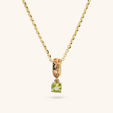 Collier avec Pendentif Ajouré et Pierre Naturelle