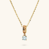 Collier avec Pendentif Ajouré et Pierre Naturelle