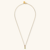 Collier avec Pendentif Ajouré et Pierre Naturelle