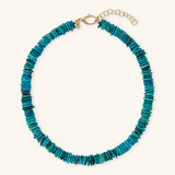 Necklace with Rondelle in Natural Stones