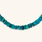 Necklace with Rondelle in Natural Stones