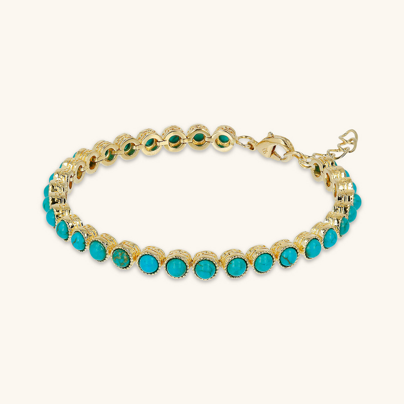 Bracelet with Round Turquoise