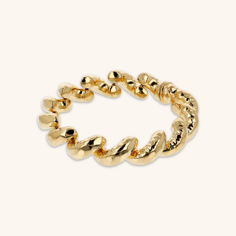 San Marco Chain Hammered Rigid Bracelet