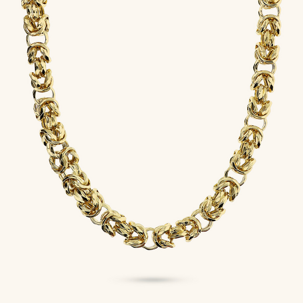 Hammered Byzantine Chain Necklace