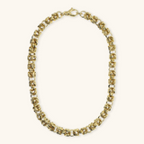 Hammered Byzantine Chain Necklace