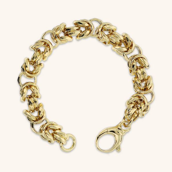 Hammered Byzantine Chain Bracelet