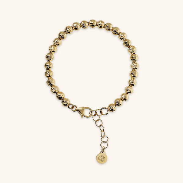 Bracelet with Hammered Spheres