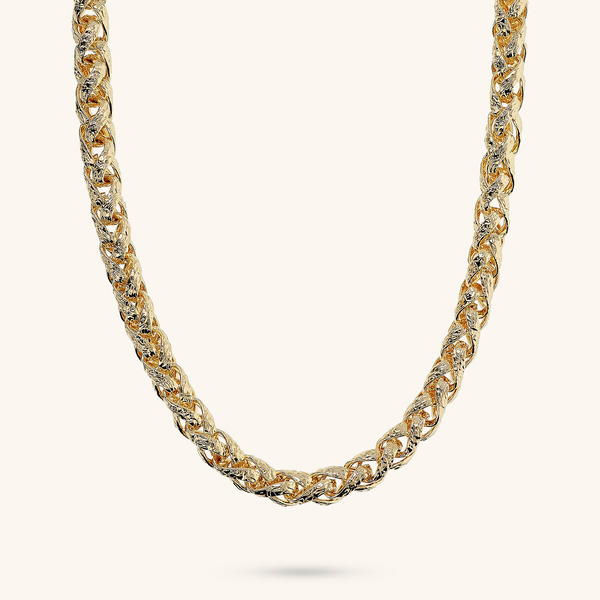 Maxi Hammered Chain Necklace