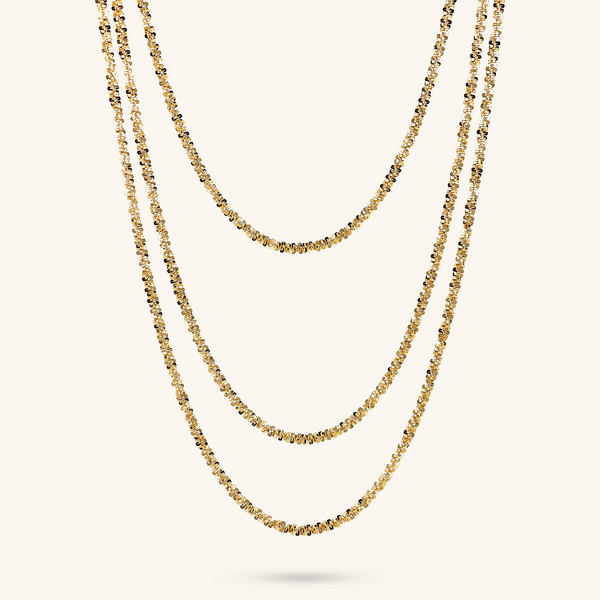 Multistrand Graduated Daisy Chain Necklace