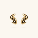 Boucles d'oreilles lobe martelé Intreccio Design