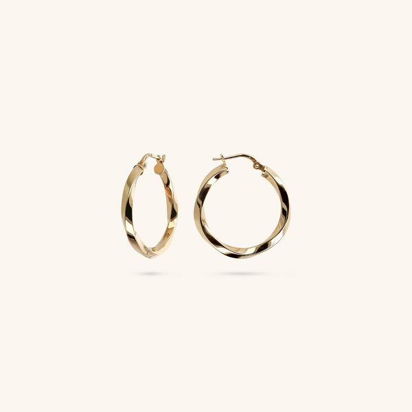 Twisted Hoop Earrings