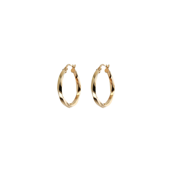 Twisted Hoop Earrings