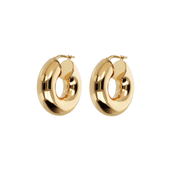 Maxi Domed Hoop Earrings