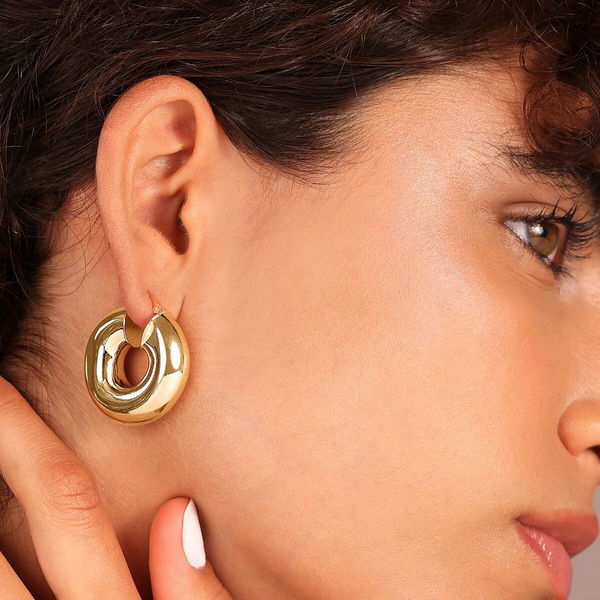 Maxi Domed Hoop Earrings