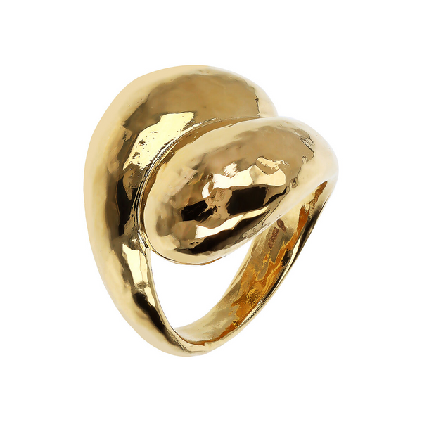 Contrarié Hammered Drop Ring