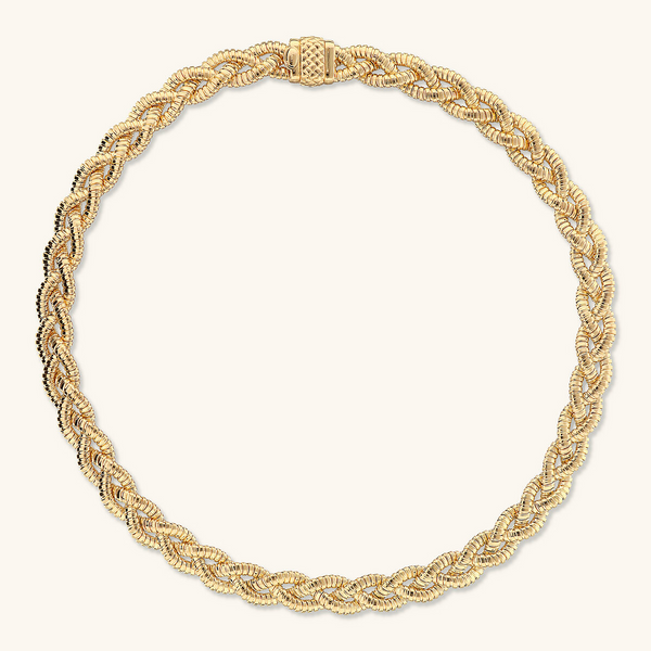 Intertwined Tubogas Choker Necklace